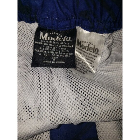 Nwt Mens Modelo Elastic Waist Soft Graphic Print Swim Shorts Blue Size Small - Picture 4 of 4